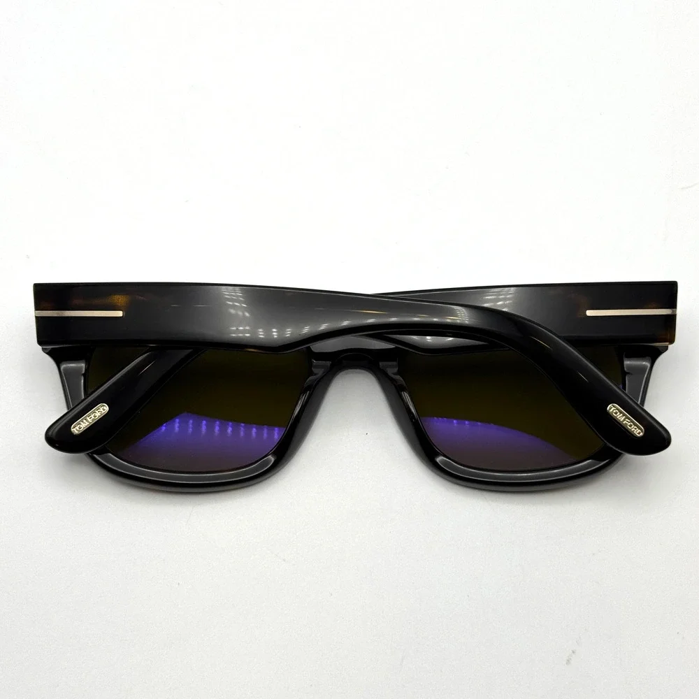 Tom Ford Sunglasses Marshall-02 TF1334 52N Havana Frame Amber Lens 54mm New